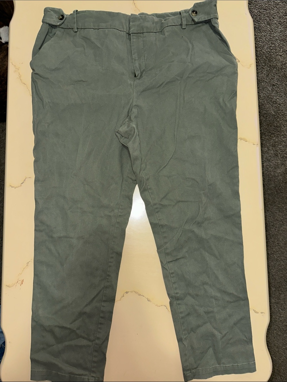 Ava & Viv Olive Straight-Leg Chinos